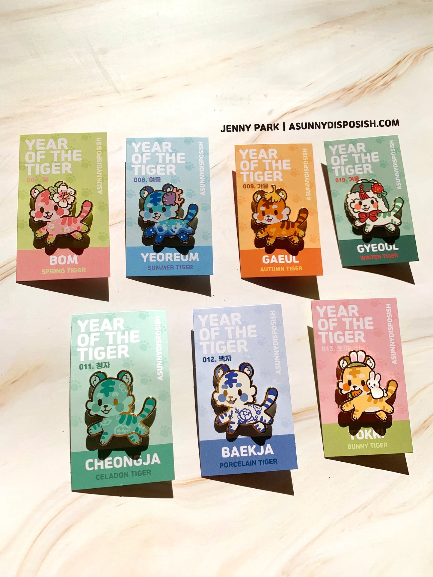 Year of the Tiger Enamel Pins